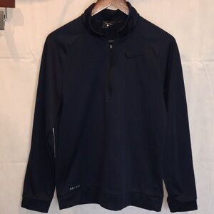 Nike Dri-fit Fleece Lined Running Sweatshirt | Navy | Size S